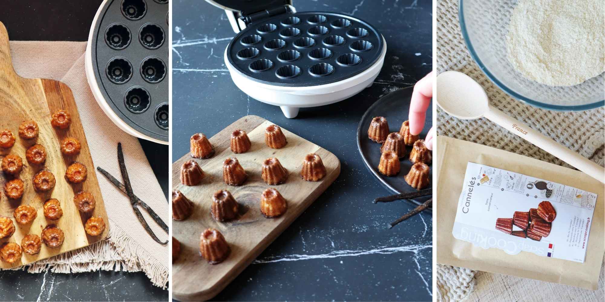 Mini bouchées cannelés à la machine - ScrapCooking